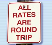 all rates are round trip